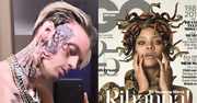Aaron Carter wytatuował sobie NA TWARZY Rihannę (FOTO)