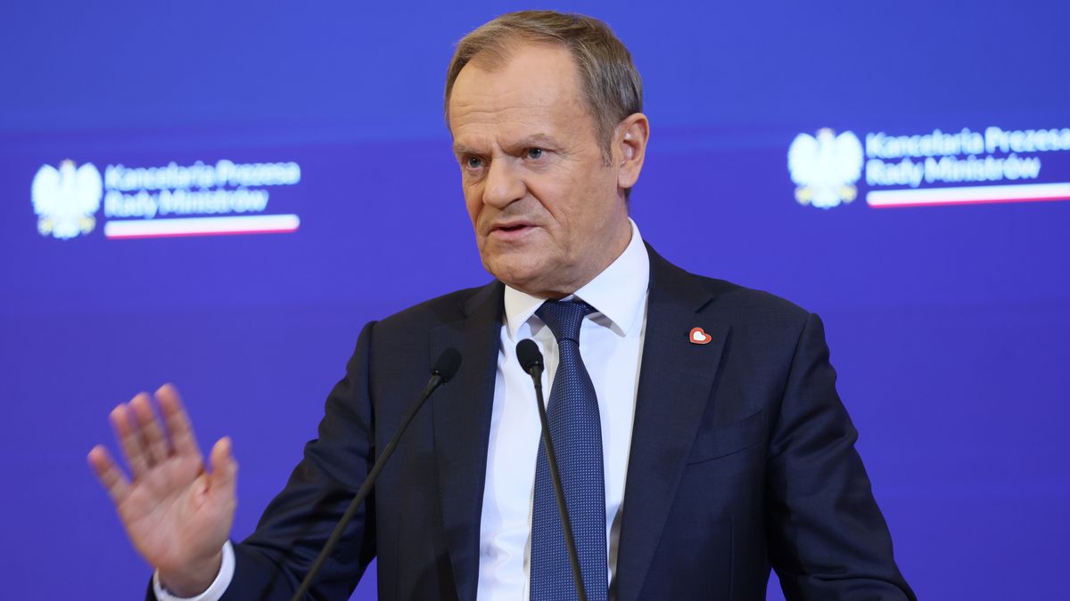 Warszawa, 27.12.2023. Premier Donald Tusk podczas konferencji prasowej po posiedzeniu rządu, 27 bm. w KPRM w Warszawie. (sko) PAP/Leszek Szymański