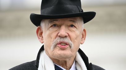 Janusz Korwin-Mikke u Gangamuruna. Stanął przed trudnymi wyborami