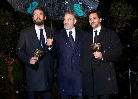 Aktorzy Ben Affleck, George Clooney i Grant Heslov (od lewej)