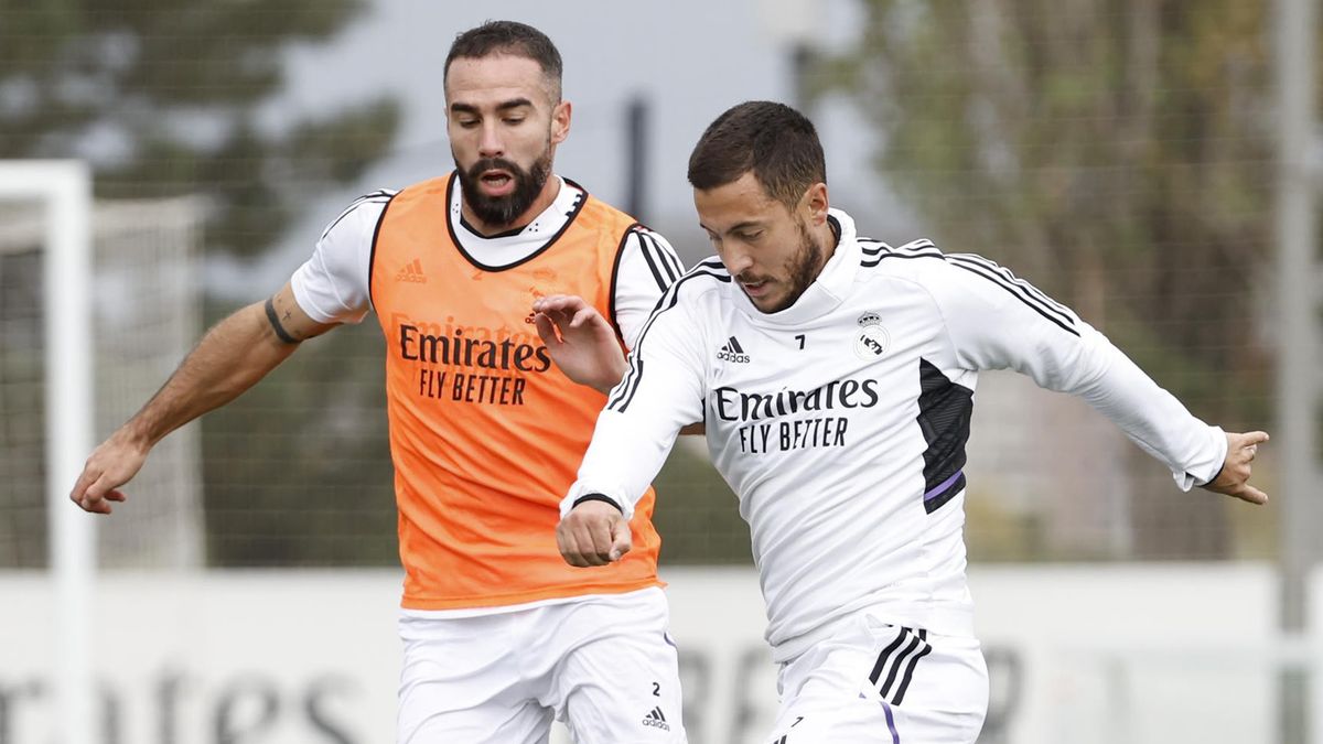 Dani Carvajal (z lewej) i Eden Hazard