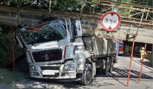 Zawalił się wiadukt. Poważny wypadek w Sierakowie