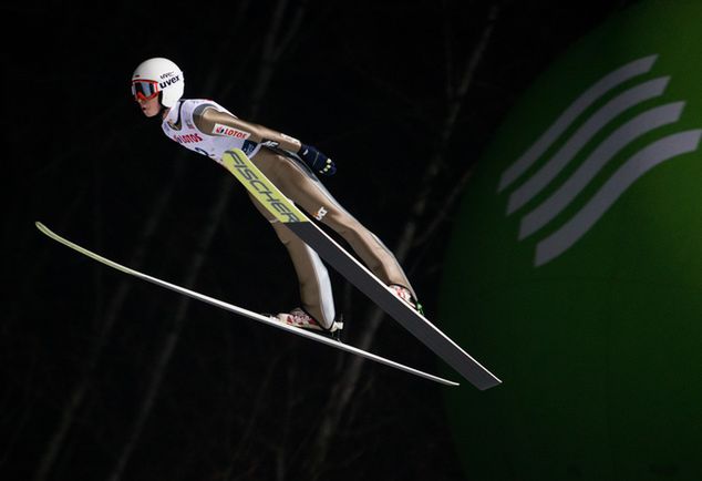 Bartosz Czyż podczas zawodów w Wiśle / fot. Foto Olimpik/NurPhoto/Getty Images