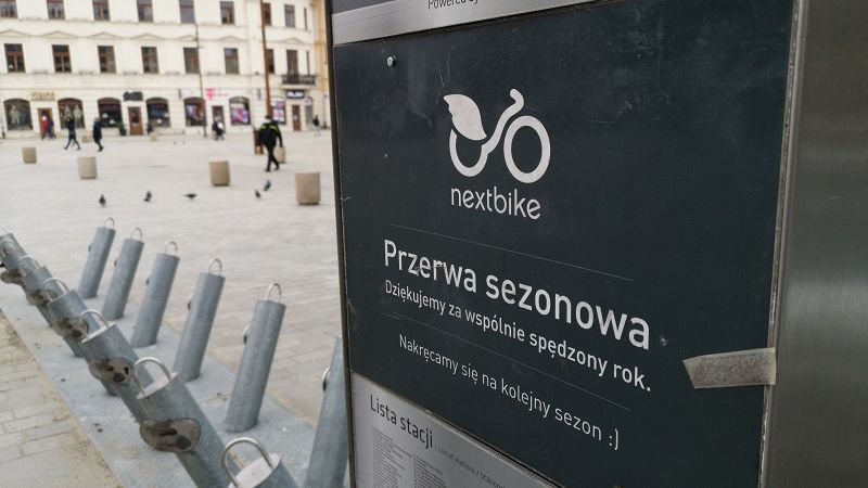 Stacja Lubelskiego Roweru Miejskiego przy ul. Kapucyńskiej