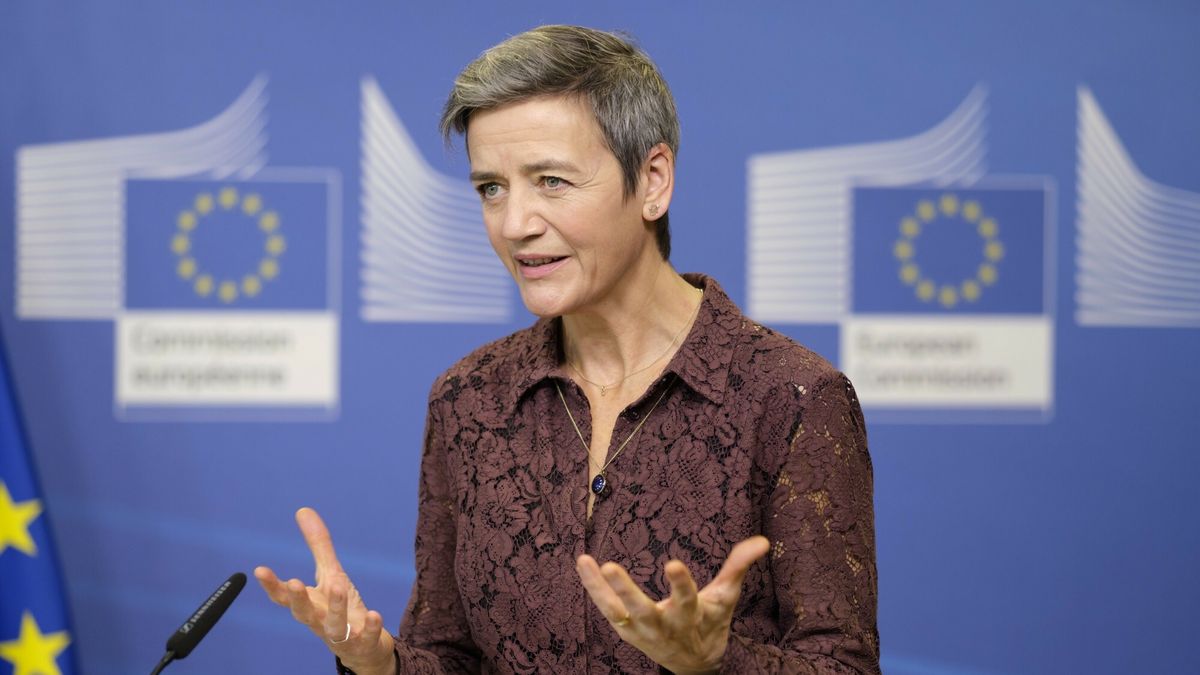 reporter_baza_2022-02
EU Commissioner for A Europe Fit for the Digital Age - Executive Vice President Margrethe Vestager gives a speech during a signature ceremony regarding the European Chips Act in the Berlaymont, the EU Commission headquarter on February 8, 2022 in Brussels, Belgium. Fot: Thierry Monasse/REPORTER
Thierry Monasse/REPORTER