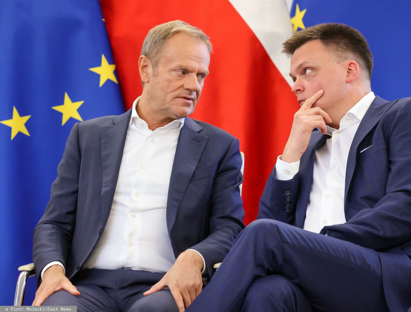 Donald Tusk i Szymon Hołownia