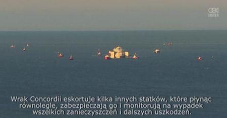 Wycieczkowiec Costa Concordia odholowany do Genui, gdzie zostanie pocięty na złom