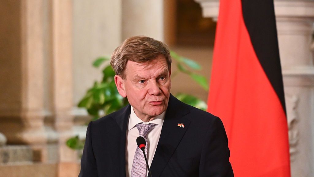 Egyptian Foreign Minister Meets German Counterpart In Cairo
CAIRO, EGYPT - JUNE 13: German Foreign Minister Johannes Wadephul speaks during a joint press conference with Egyptian Foreign Minister Badr Abdelatty after their meeting at the Ministry of Foreign Affairs headquarters in Tahrir Palace on June 13, 2025 in Cairo, Egypt. (Photo by Sayed Hassan/Getty Images)
Sayed Hassan