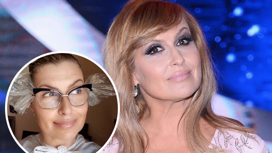 Katarzyna Skrzynecka w czasie pandemii musi farbować włosy w domu