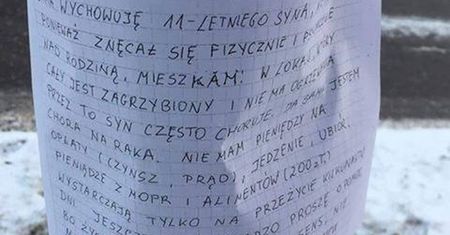 Kiedyś powiesiła kartkę z apelem na drzewie. Dzisiaj znowu potrzebuje pomocy