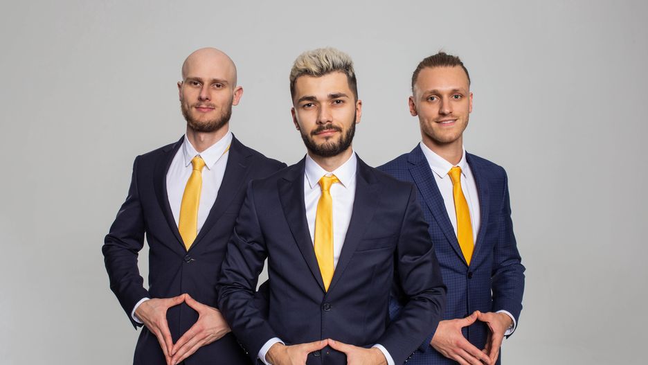 WiP Bros na serio. Od lewej: Piotr Prus, Wojciech Przeździecki i Adam Szymczak