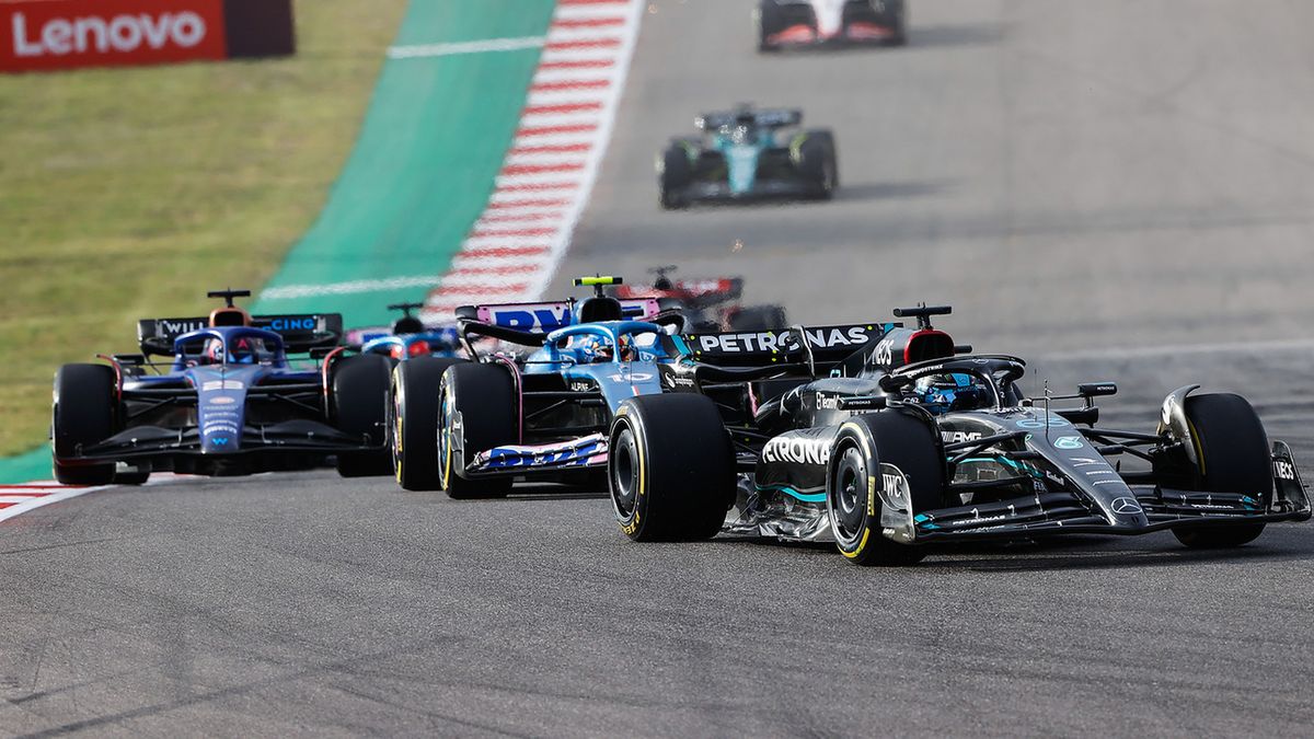 Materiały prasowe / Mercedes / Na zdjęciu: George Russell podczas sprintu