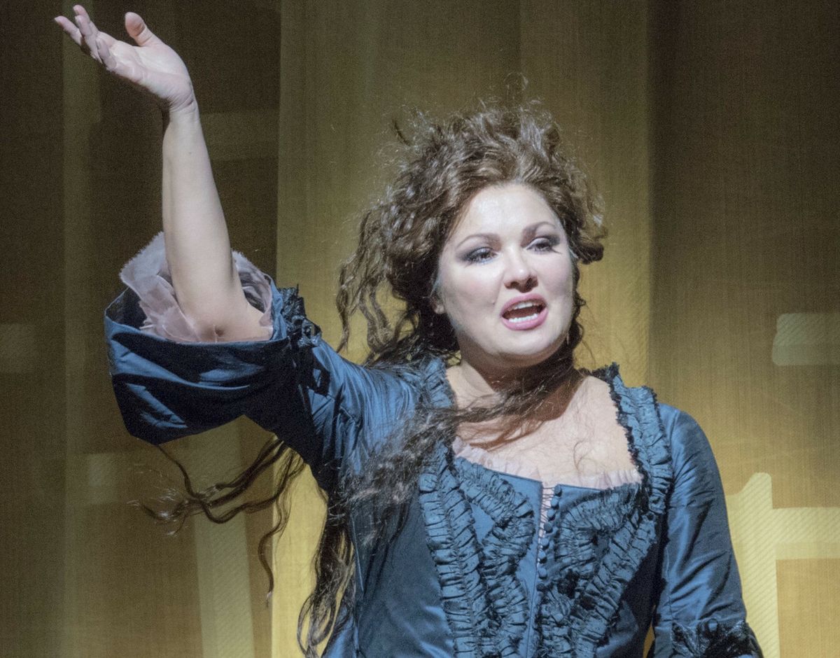 Anna Netrebko podczas próby opery Adriana Lecouvreur w Metropolitan Opera w 2018 roku
