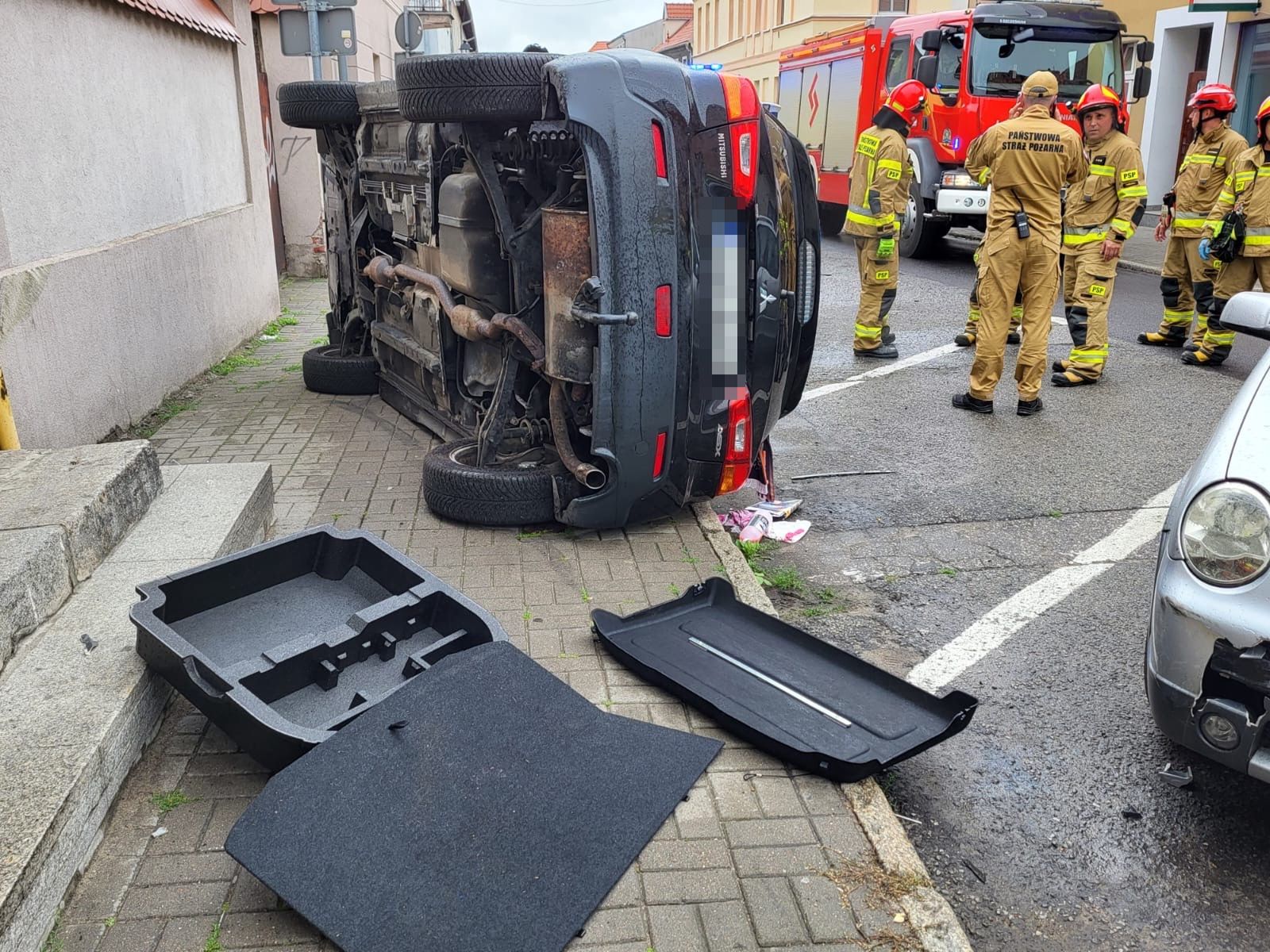 Służby na miejscu zdarzenia