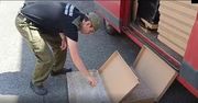 Papierosy upchane w pudełka na pizzę. Straż graniczna przejęła nielegalny towar