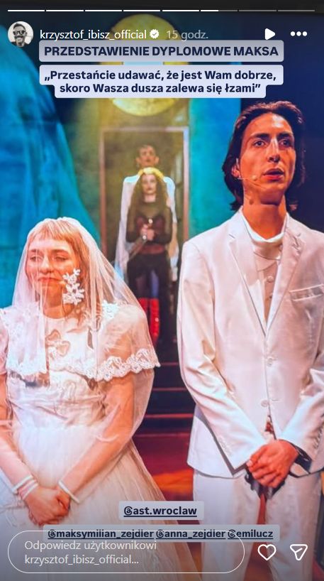 Krzysztof Ibisz z żoną i synem