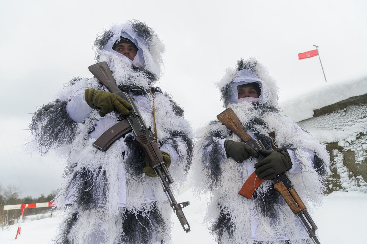 Ukraińscy żołnierze podczas międzynarodowych ćwiczeń 