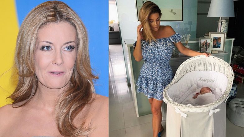 Małgorzata Rozenek zachwala kosz, w którym śpi Henio