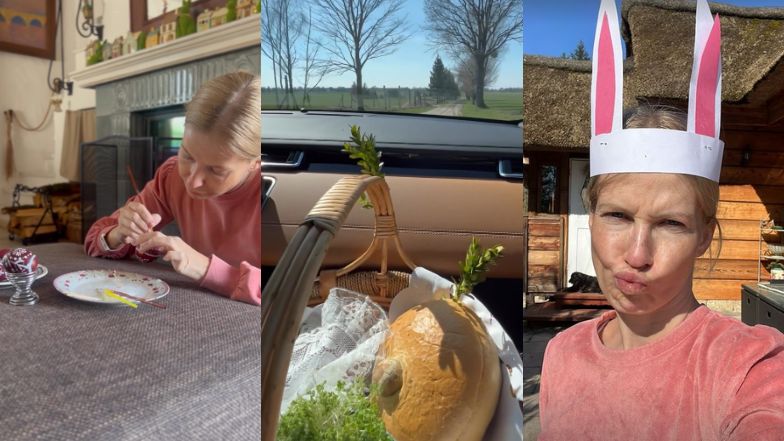 Wielkanoc 2023. Gwiazdy prezentują wielkanocne koszyczki