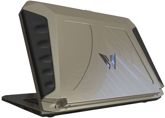 SOL laptop zasilany energią słoneczną widok obudowa