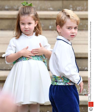 Księżniczka Charlotte i książę George – ślub księżniczki Eugenii z Jackiem Brooksbankiem