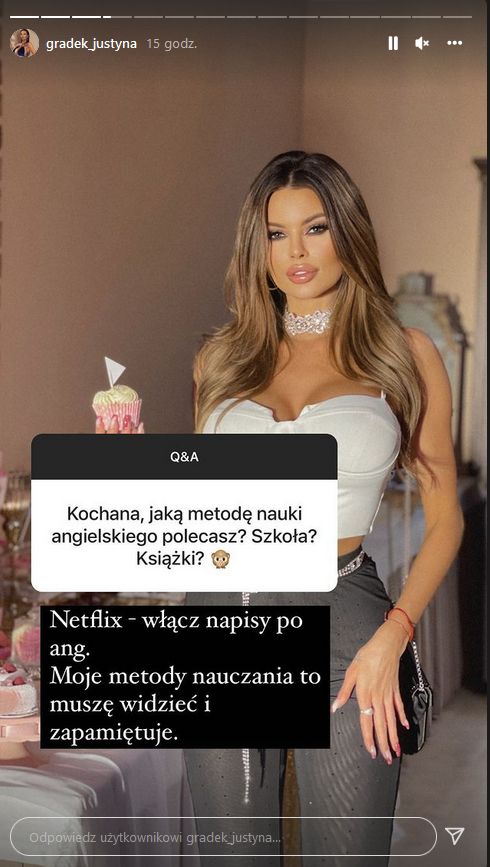 Justyna Gradek o nauce i wykształceniu