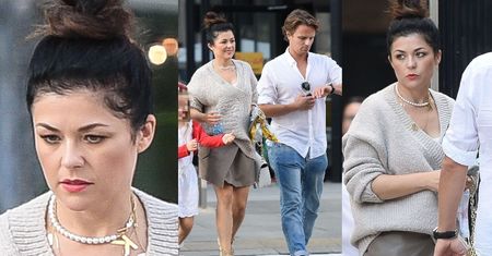 Luksusowa Katarzyna Cichopek spaceruje z rodzinką i torebką Louis Vuitton (ZDJĘCIA)