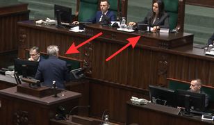 Zagroziła wyłączeniem mikrofonu. Gliński nie miał zamiaru jej posłuchać