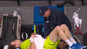 Musieli przerwać mecz Hurkacza. Spójrz, co działo się z jego rywalem