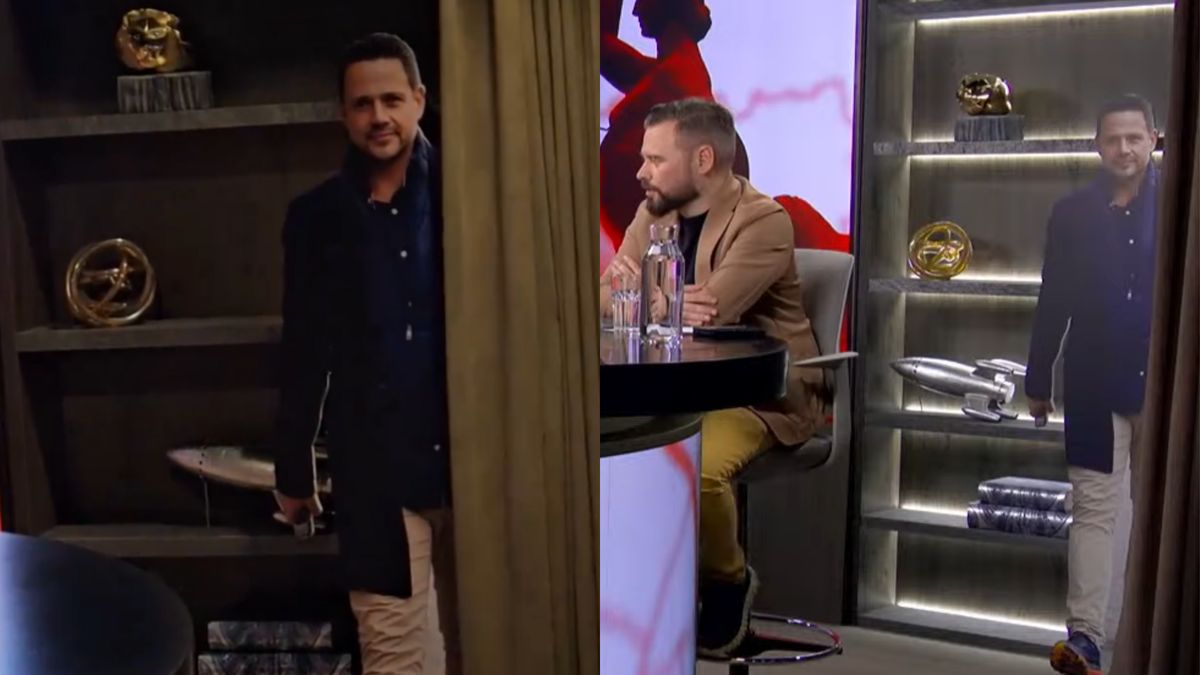 W studiu Kanału Zero podczas debaty z kandydatami na prezydenta Warszawy postawiono kartonową podobiznę Rafała Trzaskowskiego