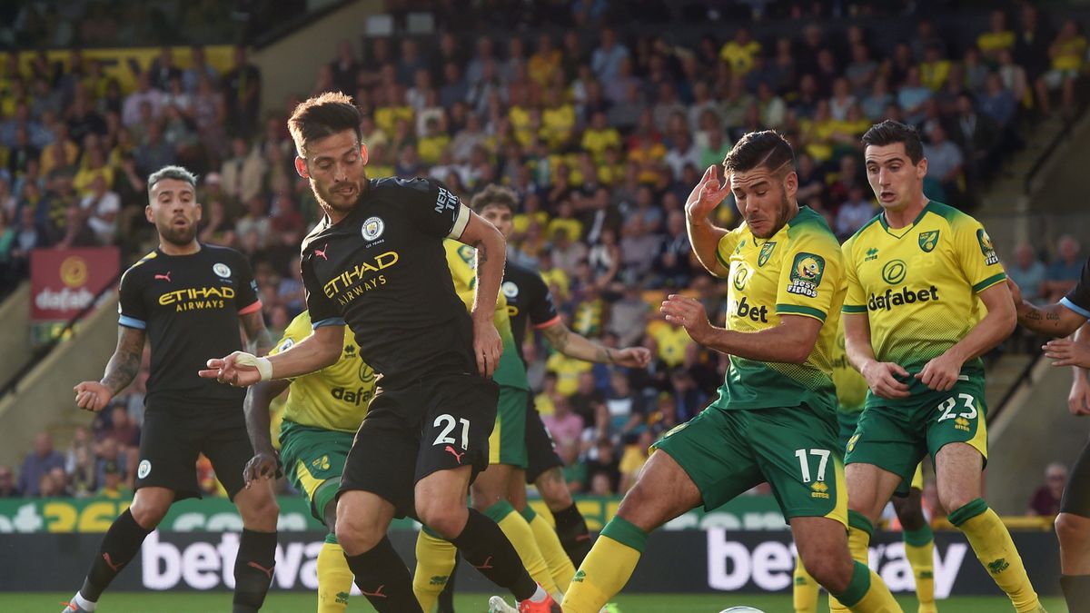 PAP/EPA / ALAN WALTER / Zdjęcie z meczu Norwich City - Manchester City