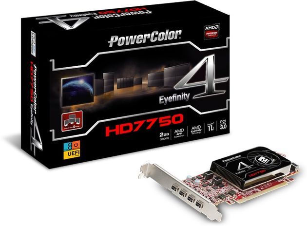 PowerColor HD7750 Eyefinity 4 LP Edition karta graficzna zdjęcie opakowanie