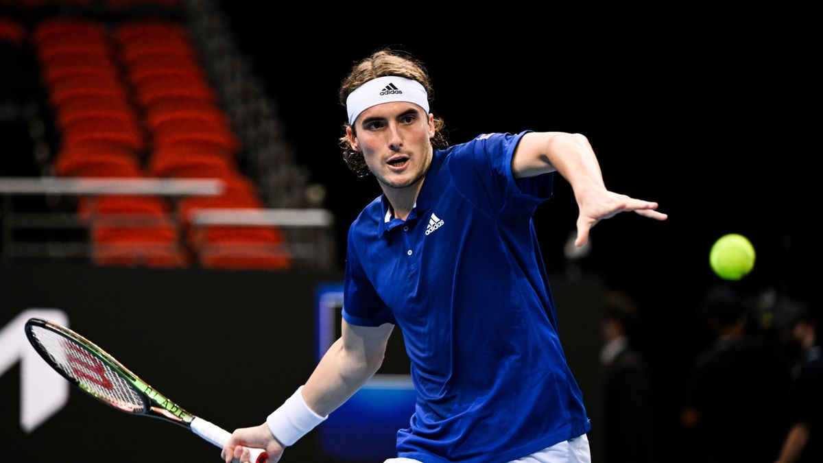 PAP/EPA / JAMES GOURLEY / Na zdjęciu: Stefanos Tsitsipas