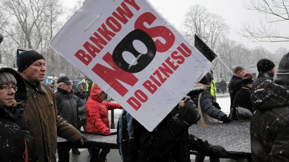 Frankowicze regularnie organizowali protesty, ale kredyty są spłacane.