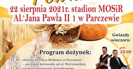 Dożynki Powiatowe Parczew 2021. Na scenie wystąpią Classic i Daj To Głośniej