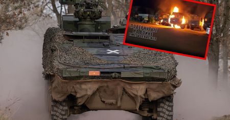 Podejrzany pożar ciężarówek Bundeswehry. Rosjanie publikują nagrania