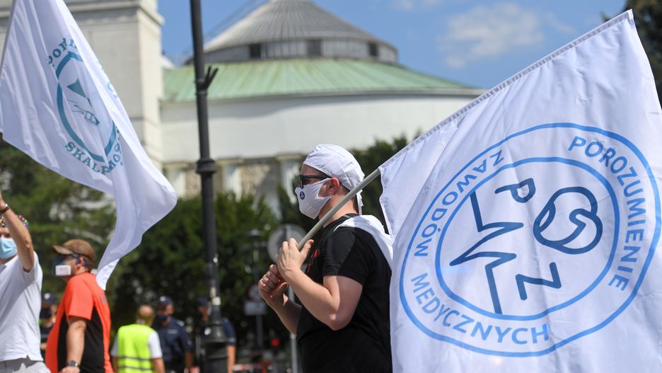 Protest medyków. Bogna Janke boleje nad frekwencją podczas rozmów w Kancelarii Prezydenta 