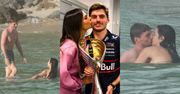 Najlepszy kierowca F1 Max Verstappen dokazuje ze starszą o 9 lat ukochaną. Tytuł mistrza należy mu się też w wodnych pocałunkach? (ZDJĘCIA)