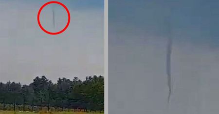 Lej kondensacyjny pod Warszawą. Jest nagranie zalążka tornada
