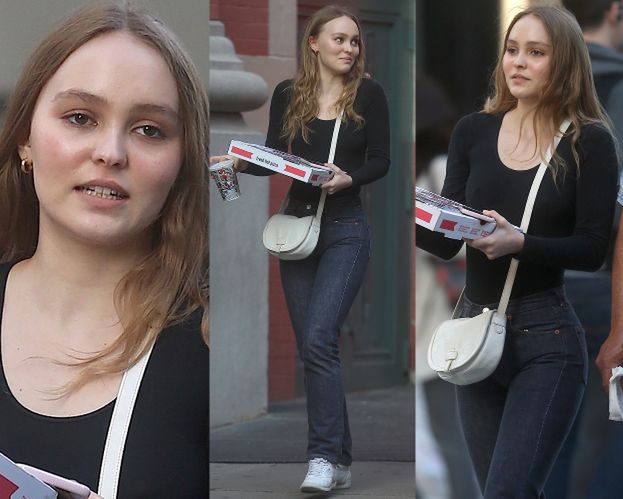 Lily-Rose Depp zabrała fotografów na spacer z pizzą