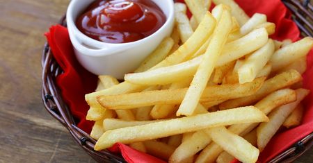 Mrożone frytki z ziemniaków z żółtym miąższem