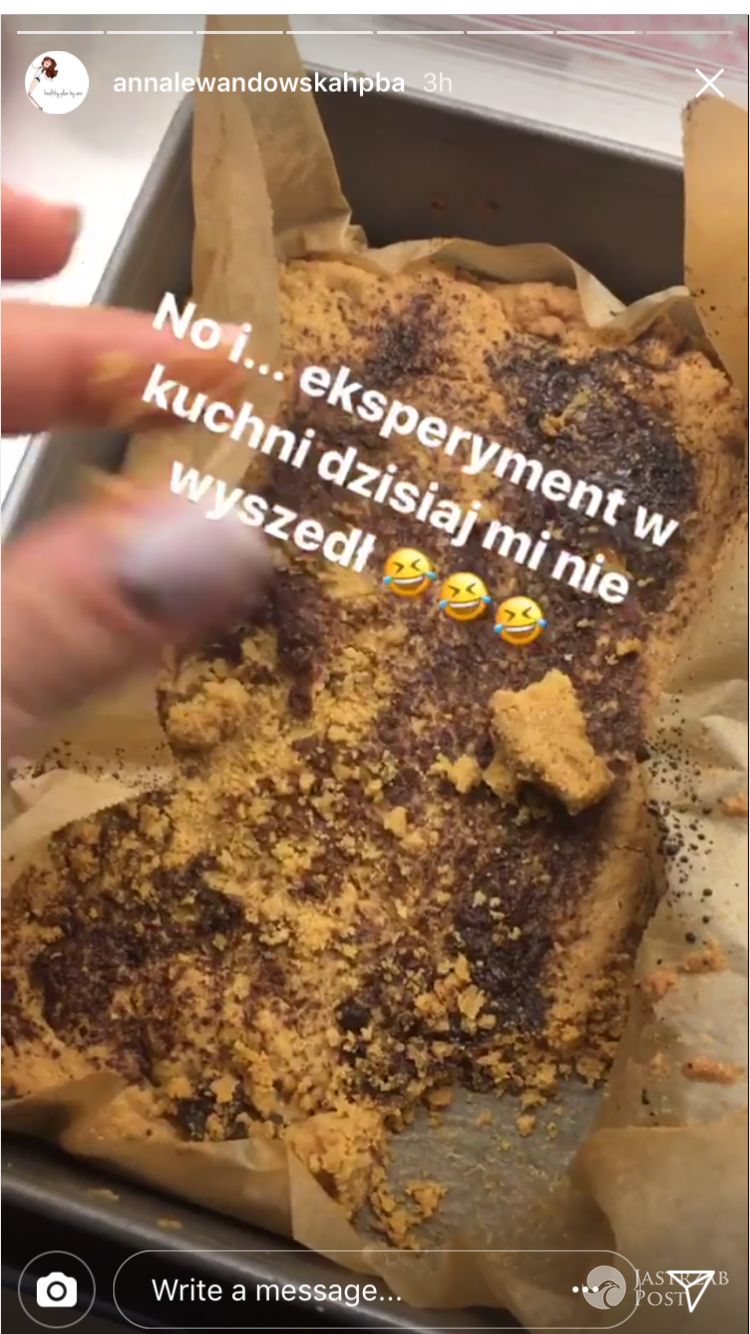 Anna lewandowska upiekła ciasto