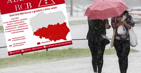 Polska podzielona na dwie części. RCB alarmuje