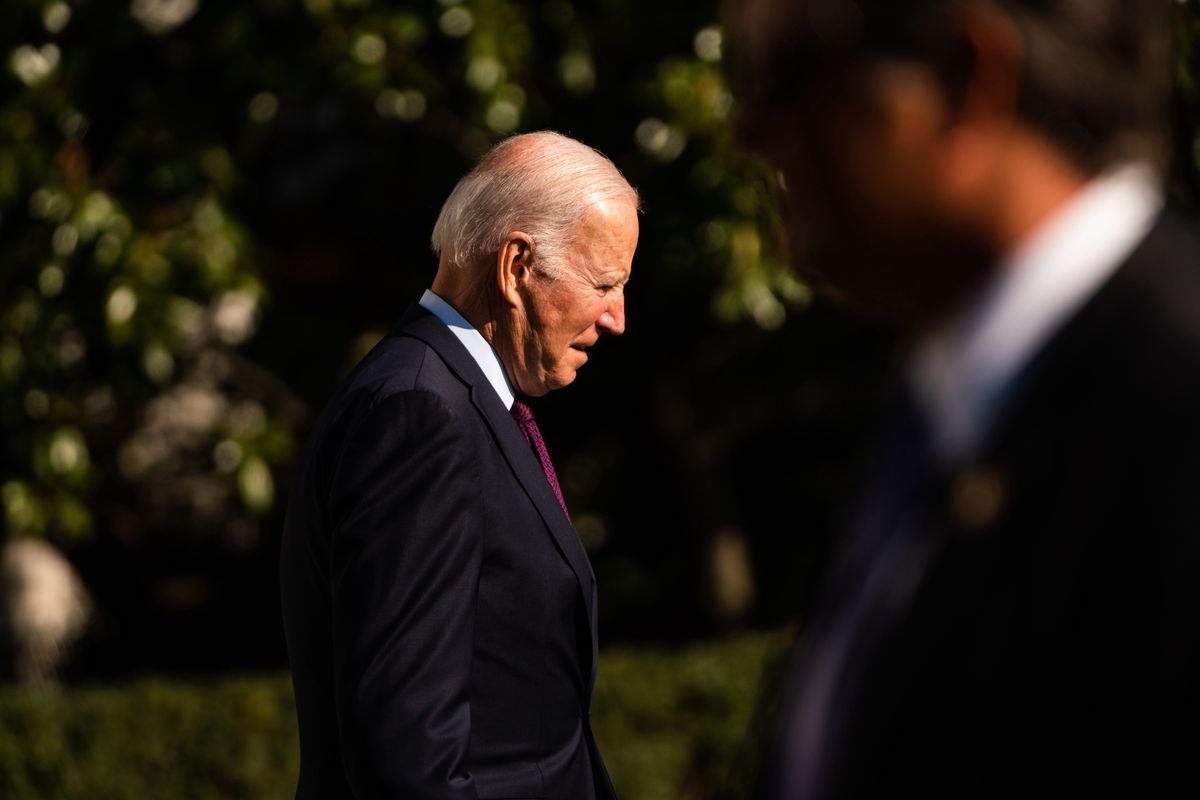 Joe Biden zapowiedział, że USA nie wyśle swoich wojsk na Ukrainę. Rośnie zagrożenie ze strony Rosji (Photo by Demetrius Freeman/The Washington Post via Getty Images)