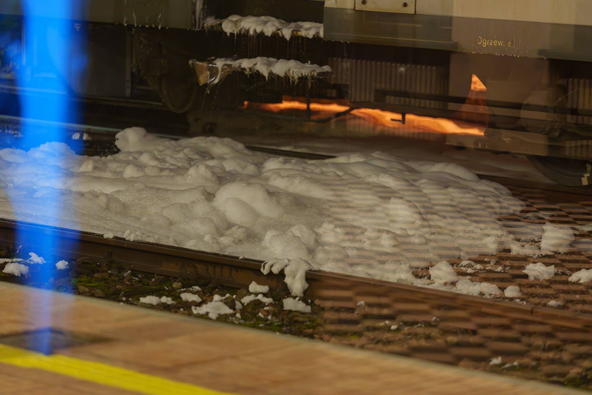 Pożar pociągu na dworcu PKP w Nowym Sączu