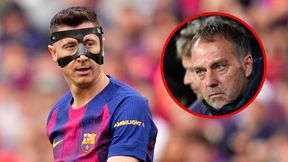 Flick stracił cierpliwość. Lewandowski mógł tylko patrzeć