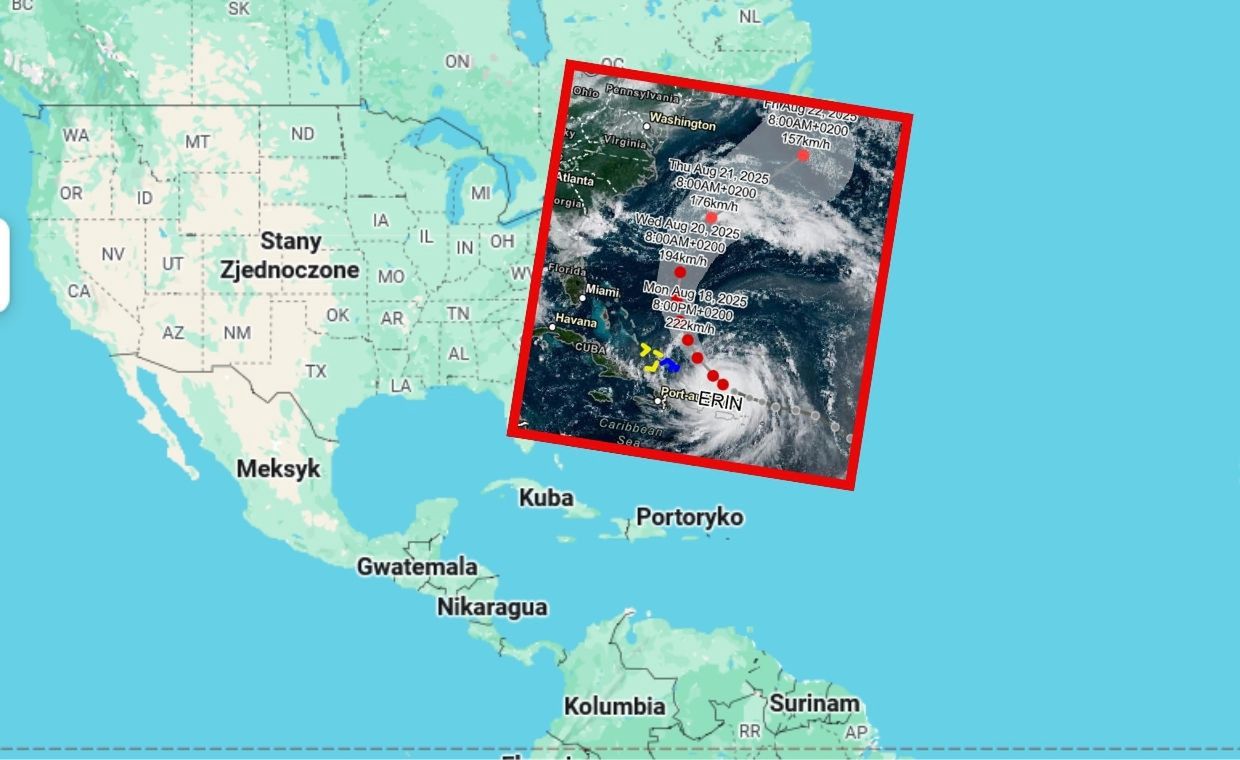 Pędzi 220 km/h. Pierwszy huragan w 2025 roku