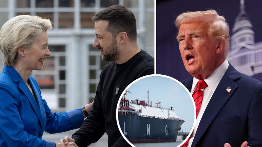 Ursula von der Leyen, Wołodirmir Zeleński, Donald Trump