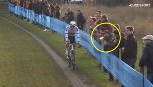 Kibic nagrany. Skandal podczas wyścigu w Belgii