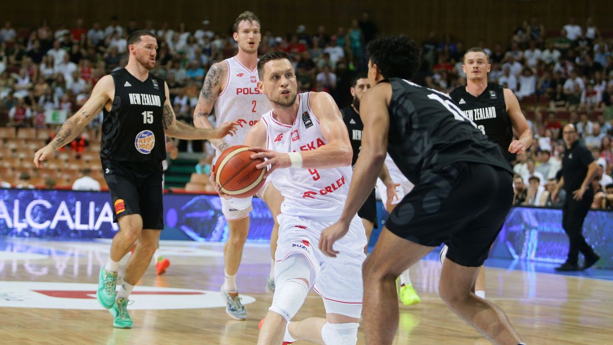 PAP / Jarek Praszkiewicz / Na zdjęciu: Mateusz Ponitka podczas meczu Polska - Nowa Zelandia